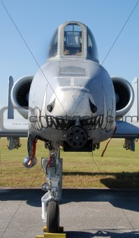 Nose of military aircraft