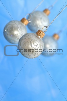 Christmas Ornaments / Balls / Selective focus / with copy space