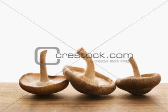 Three mushrooms.