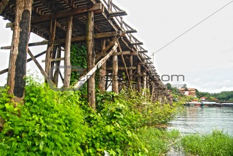 Mon bridge in Sangkhlaburi HDR