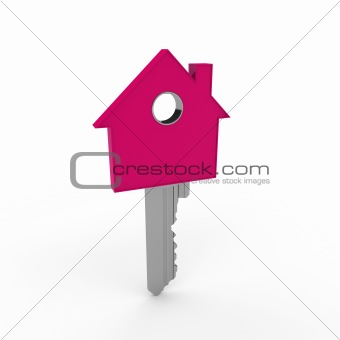 3d home key pink