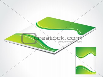 abstract green book cover