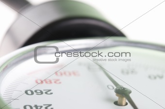 Medical manometer closeup