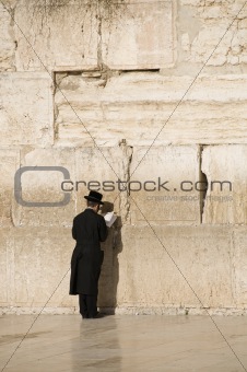 Prayers near Jerusalem wall