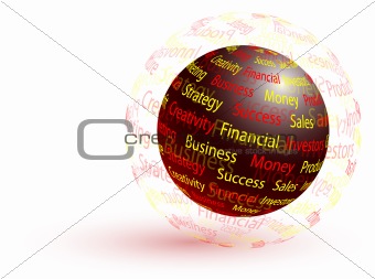 Marketing abstract globe