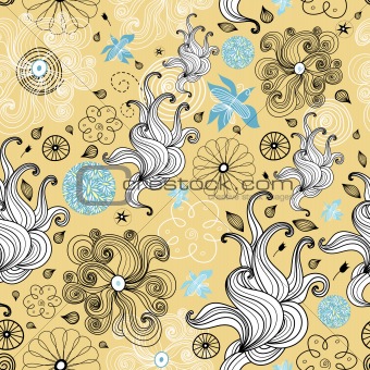 abstract and floral design