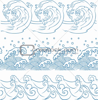 repeated ocean wave pattern