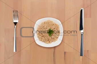 Rice with sesame and coconut