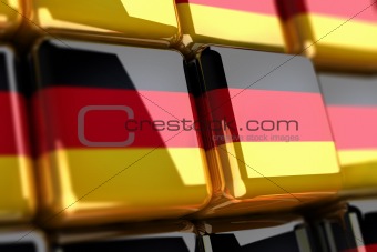 German flag-cube