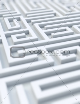 White maze - selective focus