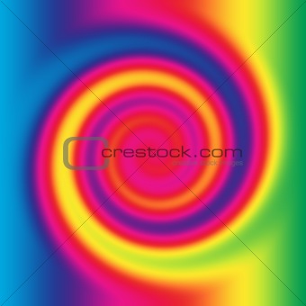 abstract rainbow twirl
