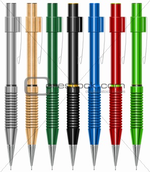 Multicolored propelling pencils