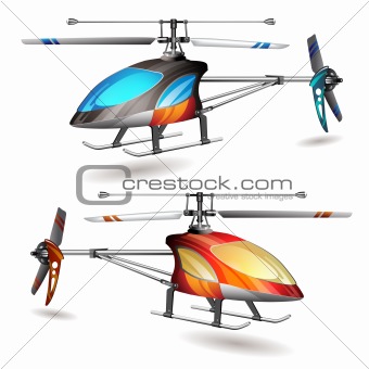 Two helicopters