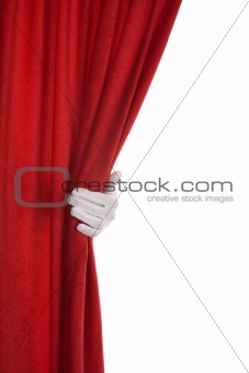 Red Curtain hand