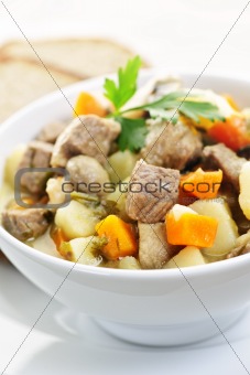 Bowl of beef stew