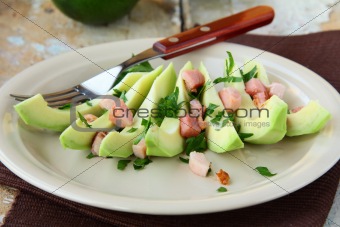 vegetable salad with avocado