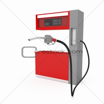 Fuel pump on white background