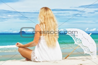 Beach woman