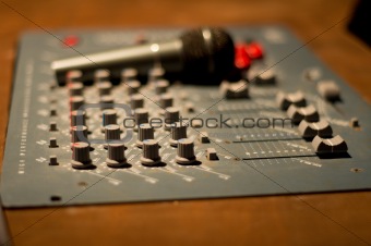 mixer and microphone