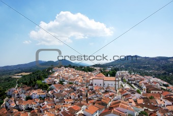 Landscape of Castelo de vide village, Portugal.