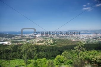 landscape of Vigo city