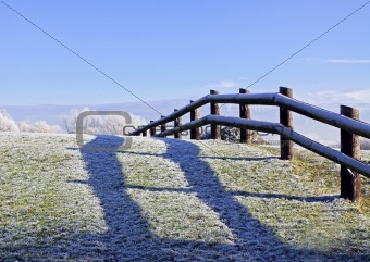 Frosted fence