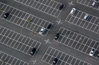 Car park seen from above