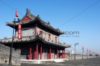 Ancient city wall of Xian, China