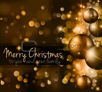 Elegant Classic Christmas Background 