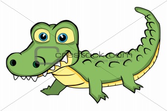 Cute Looking Crocodile