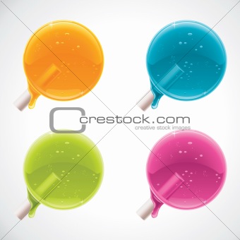 Vector colorful lollipops