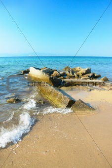 Sea scene in Thassos island