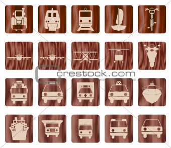 transportation icon set