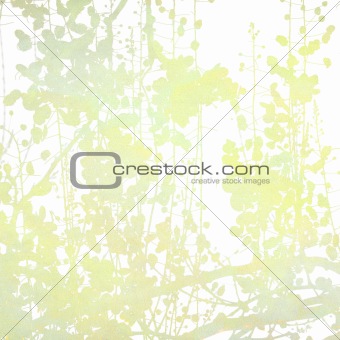 Watercolor Flowers in Grey Art Background