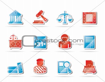 Justice and Judicial System icons