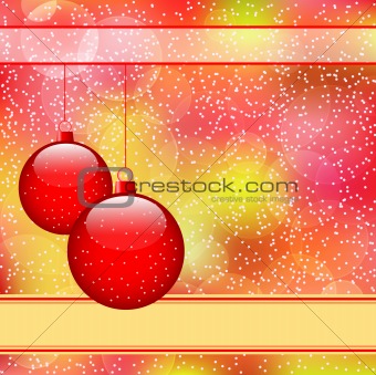 Red christmas balls