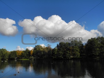 Māras Pond and autumn