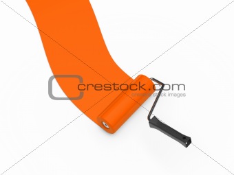 paint roller orange