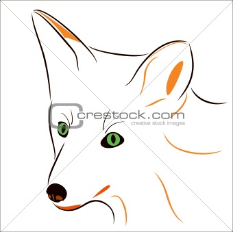 fox, carnivorous rational animal, a symbol of ingenuity and elegance. a wild animal.