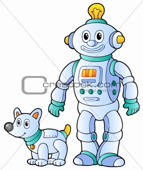 Cartoon retro robot 2
