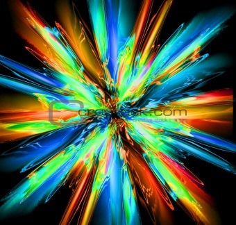 abstract color explode 