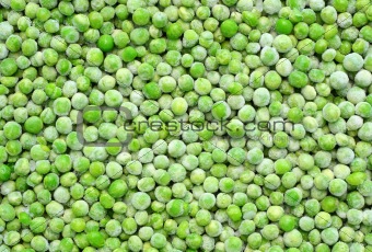 Frozen peas background