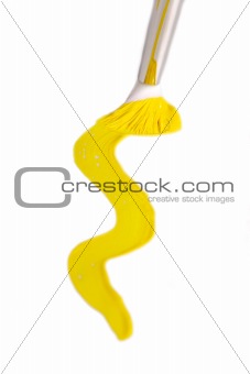 Yellow Paint stroke