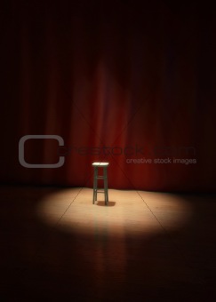 lonely stage stool