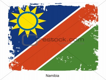 Namibia grunge flag
