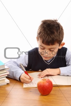 schoolboy write