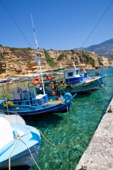 Fishing boats in Kefalonia