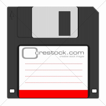  Old floppy disc for computer data storage