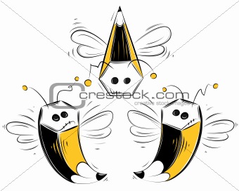 Pencil bees
