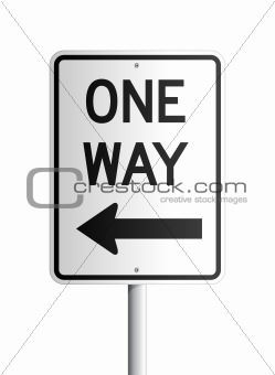 One way board